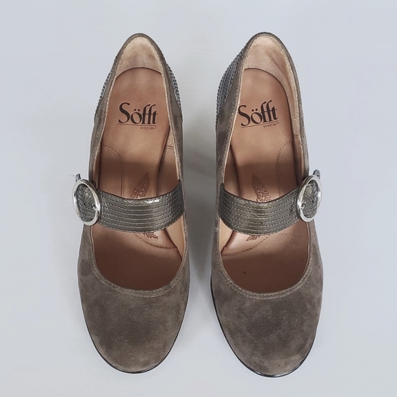 Mary Jane suede pumps - Picture 1 of 10